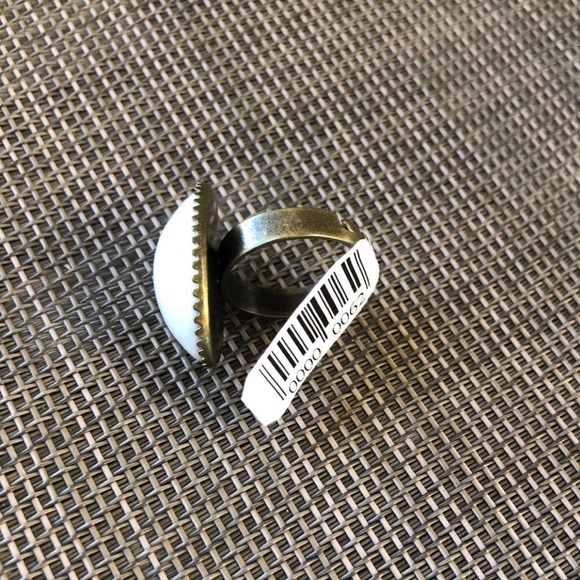 WHITE BASIC RING - Picture 2 of 2